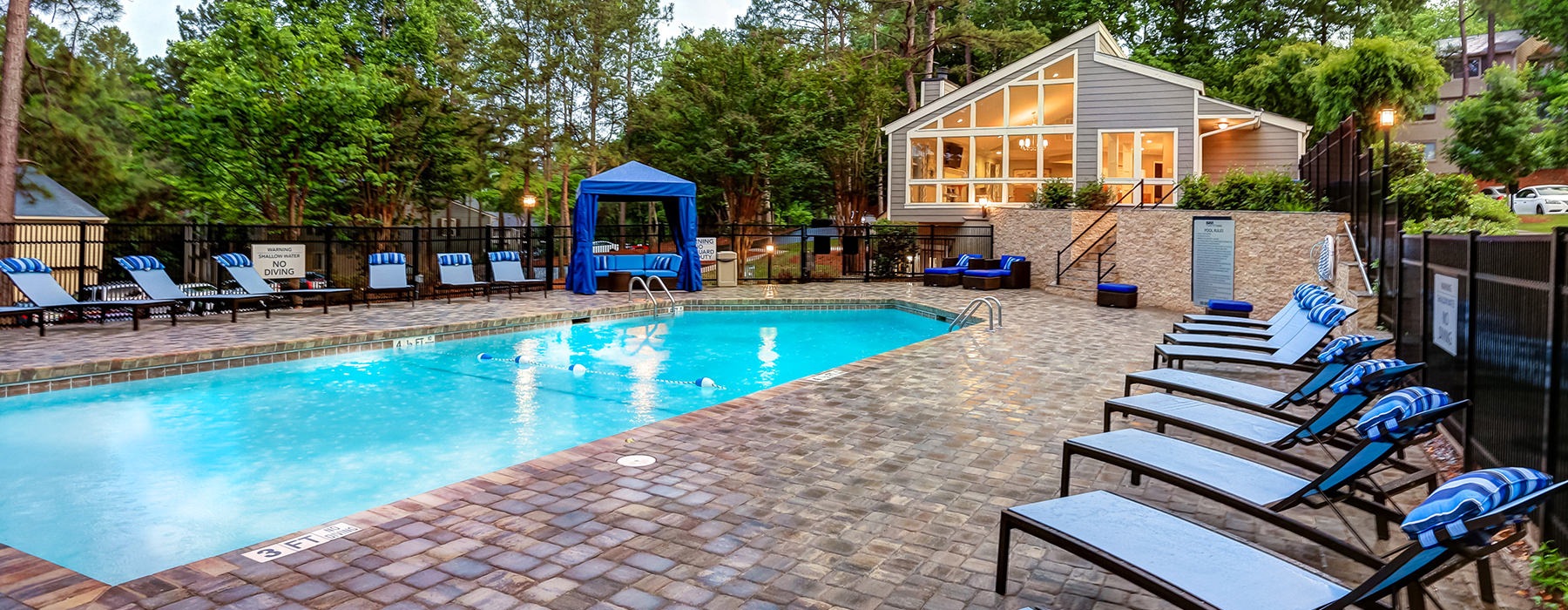 Resort Style Pool with Sundeck at 700 Riverchase Apartments in Hoover, AL