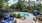 Angled view of swimming pool and sun deck at 700 Riverchase Apartments near Birmingham, AL
